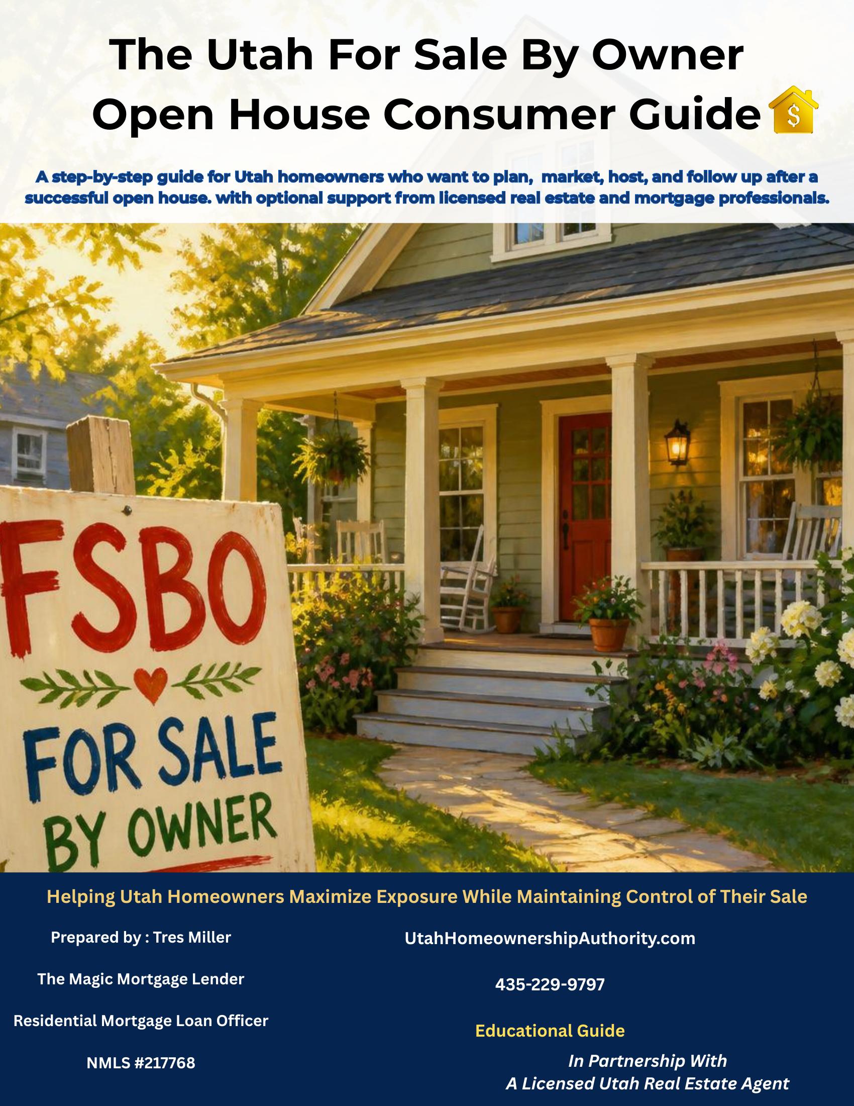 The Utah For Sale By Owner Open House Consumer Guide — cover